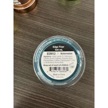 Red by Kiss Edge Fixer Hair Shine Gel, 24 Hour Max Hold, Non-Flaking, Biotin B7 Infused, Natural Styling, Professional Edge Control Wax, Perfect for Braiding (Watermelon)