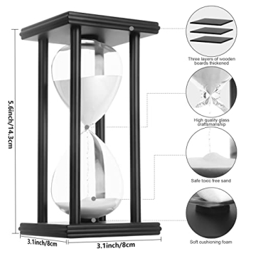 Elegant Hourglass Timer for Home and Classroom Decor