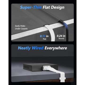 BUSOHE Cat 8 Ethernet Cable 100 FT 40Gbps High Speed