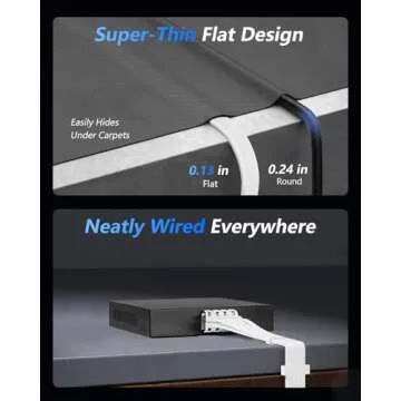 BUSOHE Cat 8 Ethernet Cable 100 FT 40Gbps High Speed