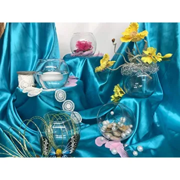 Beautiful Clear Bubble Bowl Glass Vase for Any Occasion
