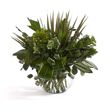 Beautiful Clear Bubble Bowl Glass Vase for Any Occasion