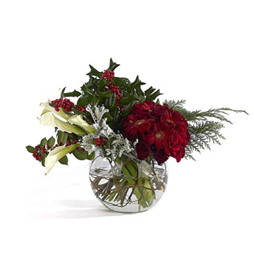 Beautiful Clear Bubble Bowl Glass Vase for Any Occasion