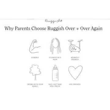 Ruggish Dottie Play Runner Rug - Soft, Reversible Kids Playmat