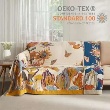 Cozy Boho Throw Blanket - 100% Cotton for Any Space