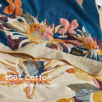 Cozy Boho Throw Blanket - 100% Cotton for Any Space