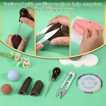 IMZAY Needle Felting Kit with 68 Needles and Tools