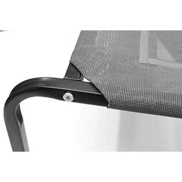 Paws & Pals Elevated Dog Bed - Steel Frame, Temp Control, Indestructible Chew-Proof Pet Cot w/Trampoline Suspended Raised Hammock Best for Portable in/Out Door Use Cooling Platform | Medium