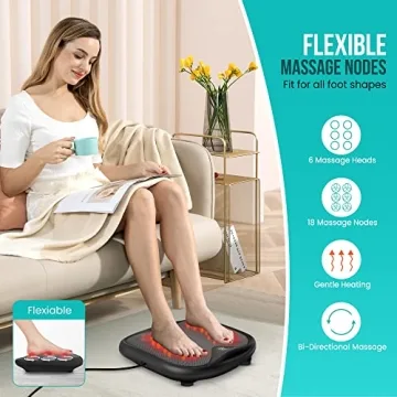Snailax Shiatsu Foot Massager with Heat for Plantar Fasciitis Relief
