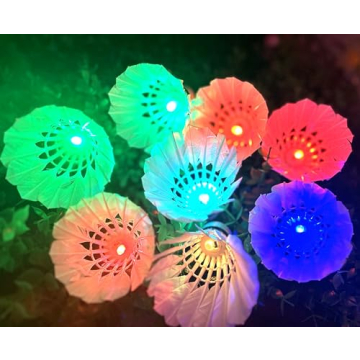 Inngree LED Badminton Shuttlecocks 10 Pack Glow Night Game