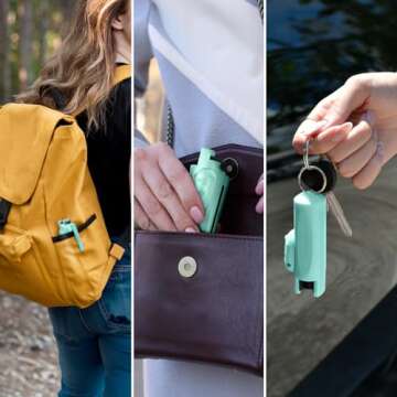 Guard Dog Security AccuFire Pepper Spray for Self Defense, World’s Only Laser Sight pepper spray, Maximum Strength, Red Keychain Pepper Spray with Belt Clip for quick access, 16 Feet Safety Range