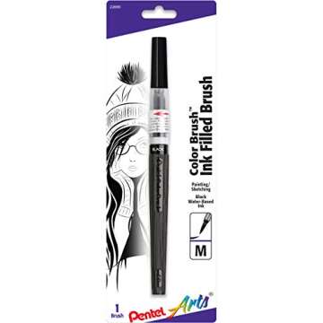 Pentel Color Brush Pen, Black (GFLBP101)
