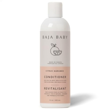Citrus Baja Baby Conditioner - Organic, Gluten-Free, Vegan, EWG VERIFIED™ - Ideal for Sensitive Sk...