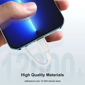 Extra Long iPhone Charger Cable 15 ft/5M,[Apple MFi Certified] USB to Lightning Cable15 ft, iPhone Fast Charging Cord for Apple iPhone 14/14pro/13/12/11/11Pro/11Max/ X/XS/XR/XS Max/8/7,iPad(White)