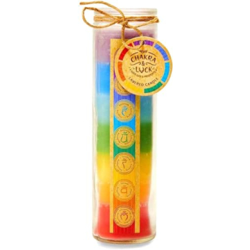 Chakra & Luck Seven Layer Candle to Enhance Meditation