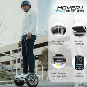 Hover-1 Titan Electric Hoverboard with Bluetooth Speaker