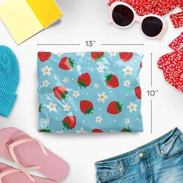 Package Mint Poly Mailers 10 x 13 100 Pack | Waterproof & Tear Resistant Mailing Envelopes for Small...