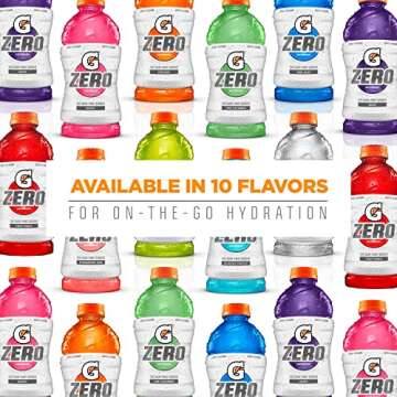 Gatorade Zero Sugar Thirst Quencher, Glacier Cherry, 20 Fl Oz (Pack of 12)