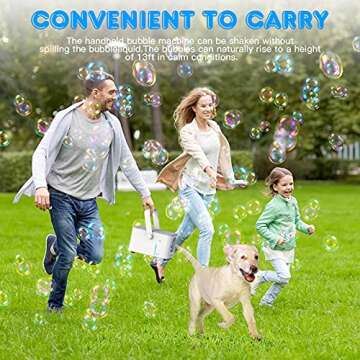 Automatic Bubble Machine for Kids, Parties & More