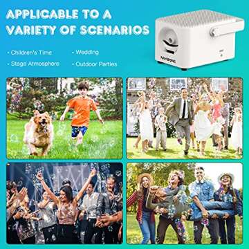 Automatic Bubble Machine for Kids, Parties & More