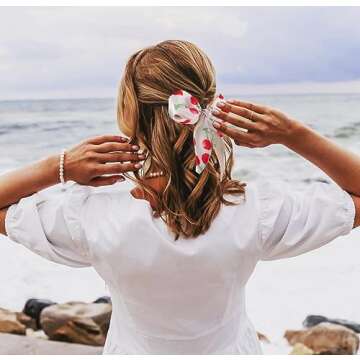 GERINLY Sweet Cherry Neckerchief Chic Travel Scarf