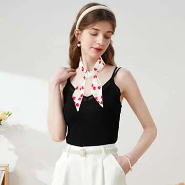 GERINLY Sweet Cherry Neckerchief Chic Travel Scarf