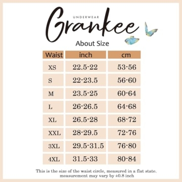 GRANKEE Breathable Seamless Thong Panties 6 Pack