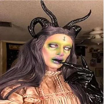 Xiaolanwelc Gothic Sheep Horn Headband for Cosplay