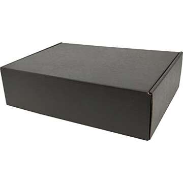 Lmuze Black Shipping Boxes - Pack of 20 for Gifts & Shipping
