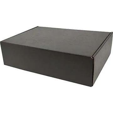 Lmuze Black Shipping Boxes - Pack of 20 for Gifts & Shipping