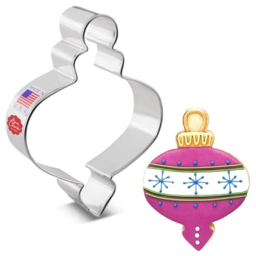 Ann Clark 4.25" Christmas Finial Ornament Cookie Cutter - Perfect for Holiday Baking