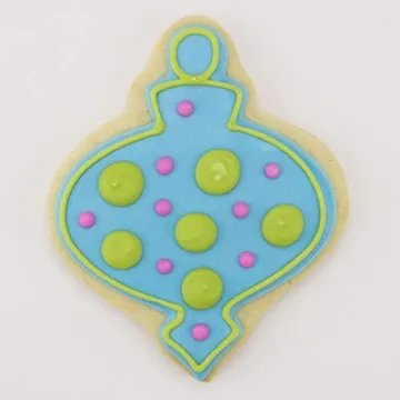 Christmas Finial Ornament Cookie Cutter Made in USA by Ann Clark