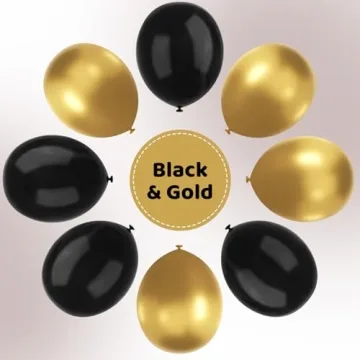 Elegant YMSZ Black and Gold Balloons for All Occasions