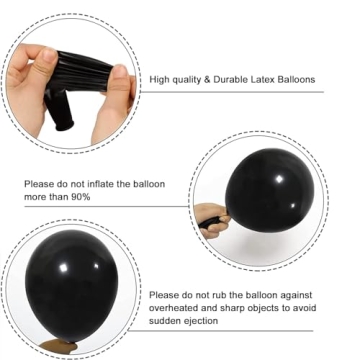 Elegant YMSZ Black and Gold Balloons for All Occasions