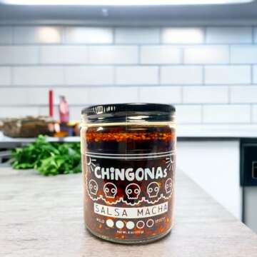 CHiNGONAs Salsa Macha - Gourmet Vegan Chili Crunch Sauce