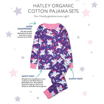 Hatley Organic Cotton Pajamas for Girls, 8 Years