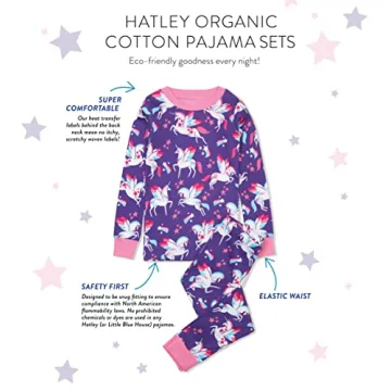 Hatley Organic Cotton Pajamas for Girls, 8 Years