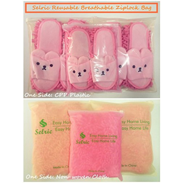 Selric Bear Super Chenille Microfiber Washable Mop Slippers Shoes for Women, Floor Dust Dirt Hair Cleaner, Multi-sizes Multi-Colors Available 9 7/9 Inches Size:5.5-8.5.