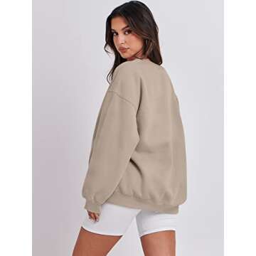 Shop ANRABESS Oversized Crewneck Sweatshirt for Women