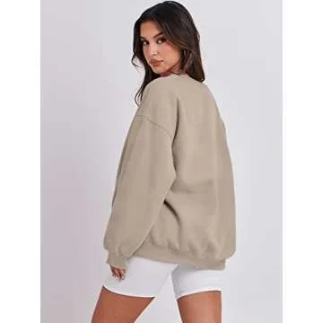 Shop ANRABESS Oversized Crewneck Sweatshirt for Women