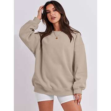 Shop ANRABESS Oversized Crewneck Sweatshirt for Women