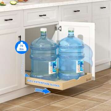 WelFurGeer 23" Soft Close Pull Out Drawers for Cabinets