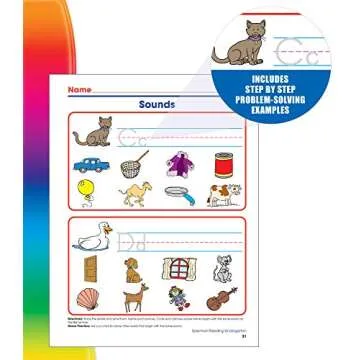 Spectrum Reading Comprehension Kindergarten Workbooks, Activity Book Age 5-6 With Passages, Phonics, Letters and Sounds, Sight Words, and More, Classroom or Homeschool Curriculum