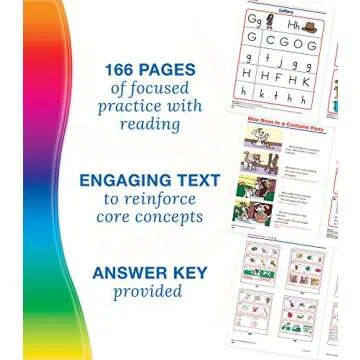 Spectrum Reading Comprehension Kindergarten Workbooks, Activity Book Age 5-6 With Passages, Phonics, Letters and Sounds, Sight Words, and More, Classroom or Homeschool Curriculum