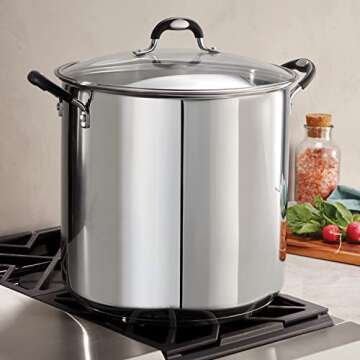 Tramontina 22 Qt Stainless Steel Stockpot - Perfect for Family Meals and Canning!