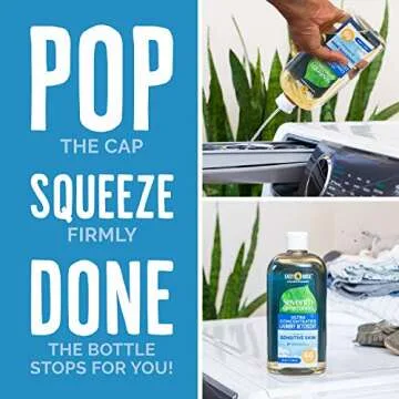 Seventh Generation Laundry Detergent, Ultra Concentrated EasyDose, Free & Clear, 23 oz, 66 Loads (Packaging May Vary)