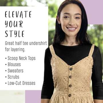 Modest High Neck Cropped Layering Shell for Women