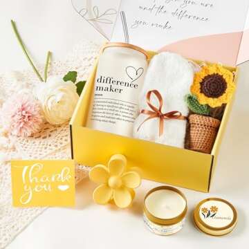 Geelfland Thank You Gifts for Women, Teacher Appreciation Gifts, Thank You Gift Baskets for Women Fr...