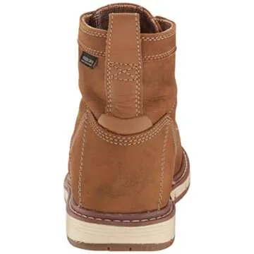 KEEN Utility Women's San Jose 6" Alloy Toe Waterproof Wedge Work Boots, Almond/Gum KG 113, 8 Wide