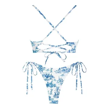 Stylish ZAFUL Women's Toile String Bikini Set for Summer Fun